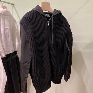 NEW Prada Jacket P25l34 New 40 Size Black Jacket